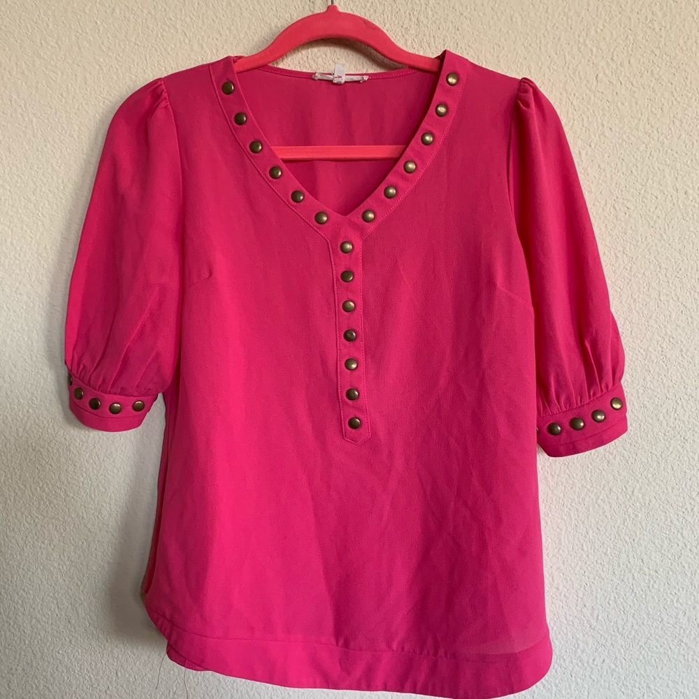 41 Hawthorn Lisbon Stud Detail Blouse - xs